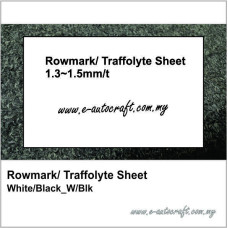 Rowmark/ Traffolyte Sheet<br>
White/Black_W/B